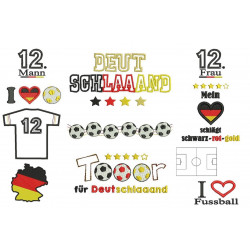 Stickserie - DEUTSCHLAAAND - Fußball
